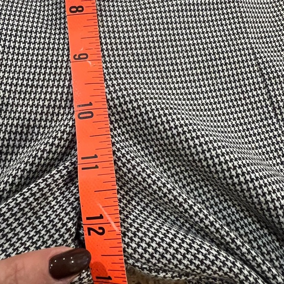 SO Good For Life Houndstooth Self Belt Flare Trousers Size Large NWT - Picture 3 of 8